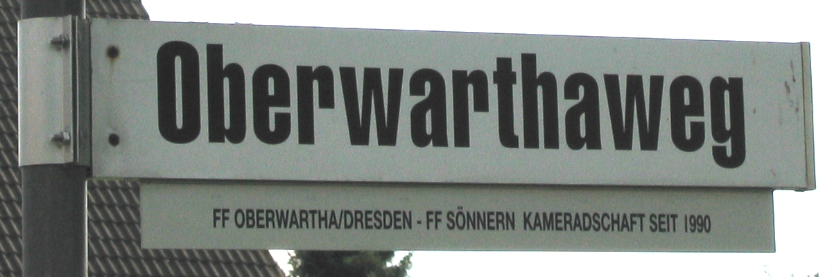 Oberwarthaweg am Feuerwehrhaus in S&ouml;nnern