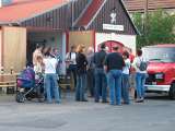Empfang am Feuerwehrhaus